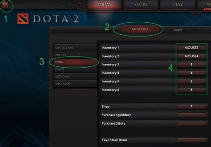 How can you hotkey items in DotA 2?