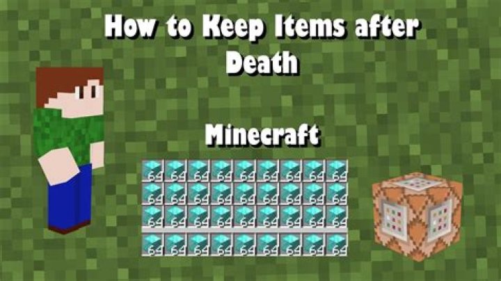 How do I keep my inventory after death in Minecraft PE?