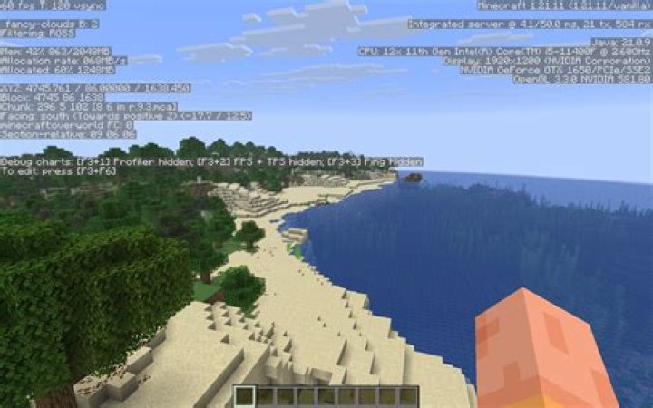 How to enlarge Minecraft debug pie chart on my desktop