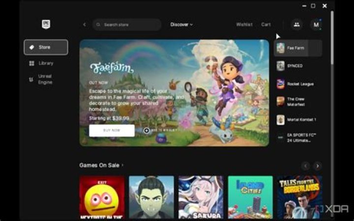 How to make Epic Games launcher open on my library?