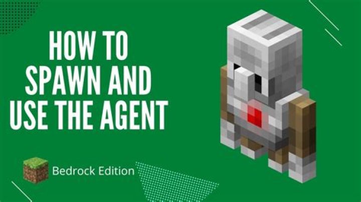 How to obtain the agent spawn egg in Bedrock Edition?