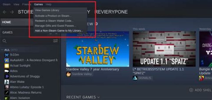 Restarting first time setup for games on Steam