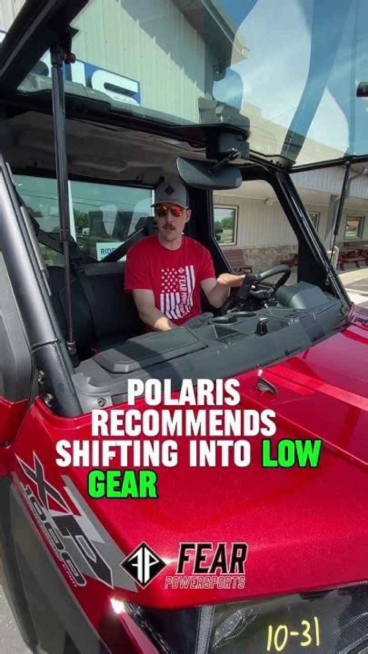 When should I use high gear?