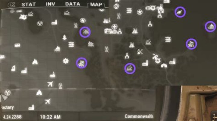 Where can I find items with +INT in Fallout 4?