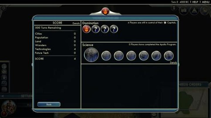 Where can I view the Victory conditions in an online match in Civ 5?