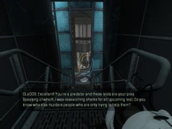 Where do I find the turrets practicing singing in Portal 2?