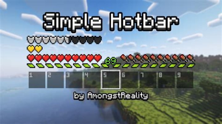 Why can't I see my hotbar in minecraft?